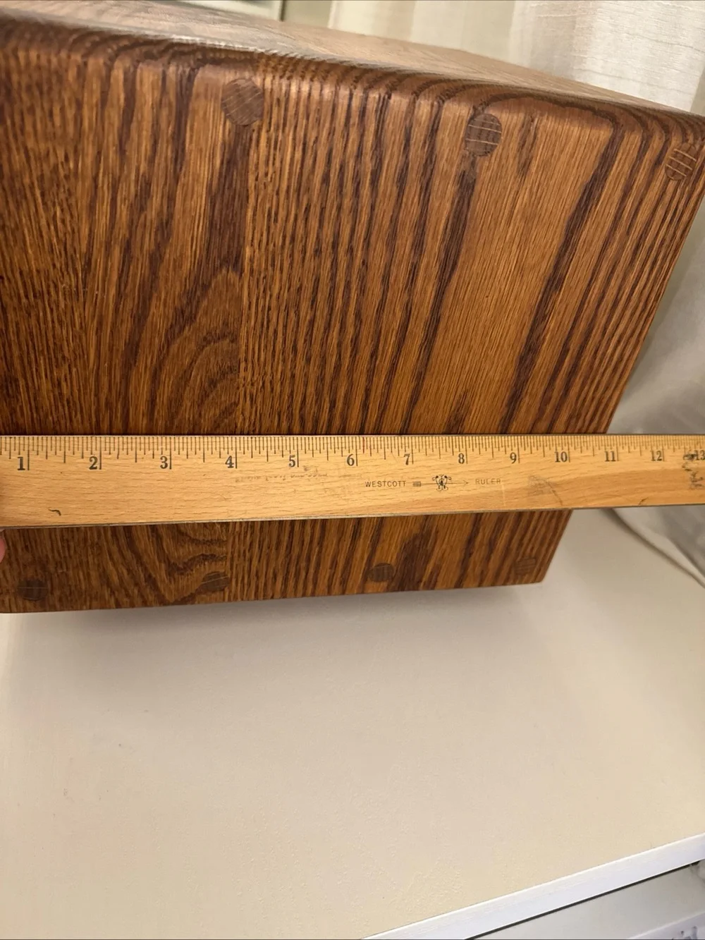 Vintage 90s Wooden CD 40 Slot Shelf Organizer Swivel Natural Brown